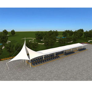 Abri de stationnement automobile étanche, abri de jardin, abri de stationnement à structure métallique, abri de garage pour hôtel et terrasse - Product Image 4