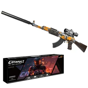 Electric AK47 Shooting Toy 7-8mm Blaster Gel Gun Electric Weapon Shooting Game Camouflage Paintball Fighting Rifle CS