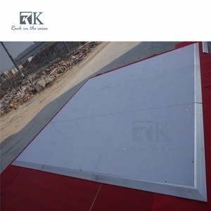 High Quality <b>White</b>/Black Mirror Dance Floor Panels Plywood with Aluminum <b>Frame</b> Interlocking Wedding Event Dance Floor - Product Image 4
