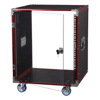 Boîte de rack d'amplificateur 12U Flight Case avec roulettes avec tiroirs