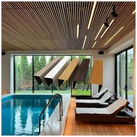 Plafond acoustique moderne en aluminium à lattes linéaires, économique et populaire, ignifuge, insonorisant, pour hôpitaux, en métal décoratif