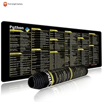 Tapis de Souris XL en Caoutchouc avec Raccourcis Clavier Anglais, Style Européen et Américain, Anti-Taches et Antidérapant pour Ordinateur de Bureau