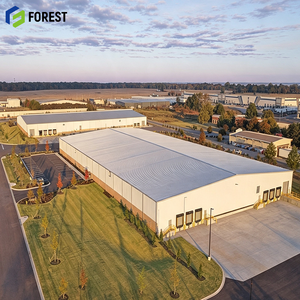 Heavy Industrial Pre Engineered Modular Steel Warehouse Prefabricated Clear Span Cargo <b>Storage</b> Facility Frame - Product Image 1