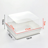 Boîtes en papier kraft personnalisables avec couvercle transparent, résistantes à l'huile, pour charcuterie, beignets, desserts, pâtisseries, emballage alimentaire
