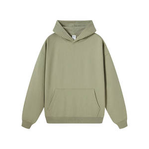 420GSM ฮู้ดผู้ชายแบบหนาผ้าฝ้ายโพลีเอสเตอร์ผ้าฝรั่งเศสผ้าเทอร์ไม่มีลายเรียบไม่มีลวดลายโอเวอร์ไซส์เป็นมิตรกับสิ่งแวดล้อมใส่ได้ทั้งชายและหญิง - Product Image 1