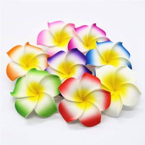 Factory <b>Egg</b> Flower Artificial Frangipani Headwear Handcrafted Hair Clips 4-11 CM <b>Egg</b> Flowers for Seaside Vacation - Product Image 5