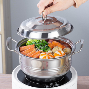 Tianxing ustensiles de cuisine multifonctionnels <span class=keywords><strong>16cm</strong></span> 20cm batterie de cuisine ensemble de marmite à soupe marmite en acier inoxydable avec couvercle - Product Image 3