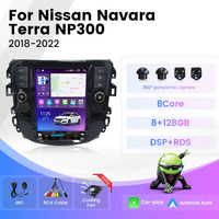 Estéreo Vertical Android Tesla para Navara Terra NP300 con CarPlay Inalámbrico, Auto DSP, GPS, SWC, Pantalla IPS, Unidad de Navegación con Cámara de Reversa