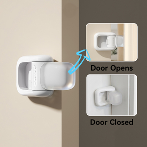 Tope de Puerta Giratorio Automático a Prueba de Niños de Silicona de Grado Alimenticio, Protector Contra Pellizcos de Dedos - Product Image 2