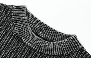 Mens 100% Cotton Anti-Wrinkle Thick <b>Sweater</b> <b>Vintage</b> Classic Style Relaxed Fit Oversized Cozy Warm Breathable Winter Neck Casual - Product Image 3