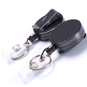 Portachiavi rotondi in metallo <span class=keywords><strong>con</strong></span> diametro di 4cm per impieghi pesanti portachiavi <span class=keywords><strong>con</strong></span> portachiavi per moschettone da cintura - Product Image 5