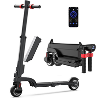 Trottinette électrique prête à être expédiée, pneus de 5,5 pouces, trottinette électrique pour adultes, batterie amovible, pliable, pour les trajets intelligents, en stock dans les entrepôts américains et européens