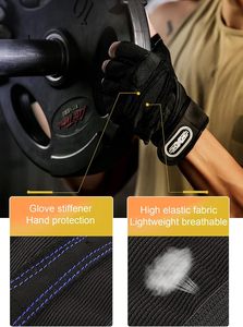 Fitness Half Finger Gym Haltérophilie Gants d'entraînement pour hommes femmes - Product Image 4