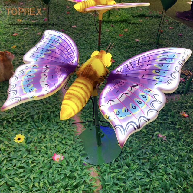 IP65 Waterproof 64CM Outdoor LED Dynamic Butterfly Light Decorative Lighting for Event Planning with Moving Wings