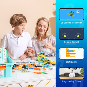 Makerzoid STEM Best Seller <span class=keywords><strong>Robot</strong></span> Master(Premium) 200 en 1 ABS DIY Coding Toys <span class=keywords><strong>Kit</strong></span> de robótica educativa para niños - Product Image 5