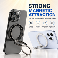 Fournisseur en gros d'accessoires pour téléphones : Support magnétique pliable pour smartphone avec anneau de maintien et support de doigt