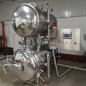 Retorta de sobrepresión de inmersión en agua comercial/autoclave para bolsa/bolsas de procesamiento térmico