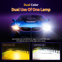 Vente de phares LED H4 à double couleur, phares LED de voiture H4 H7, kit de phares LED personnalisés