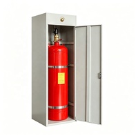 Système d'extinction d'incendie gazeux FM200 en acier, type armoire, avec bouteille de gaz FM-200 certifiée ISO 9001, garantie 29 ans