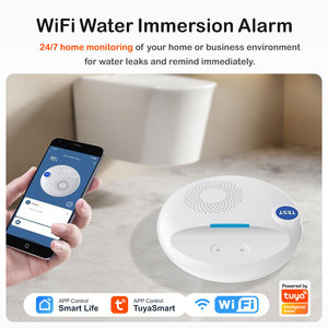 Détecteur de fuite d'<span class=keywords><strong>eau</strong></span> WiFi Tuya, application Smart Life, sirène d'alarme 100 dB, capteur d'inondation sans fil, alerte de fuite, de débordement et de gouttelettes PST-SW107W - Product Image 2