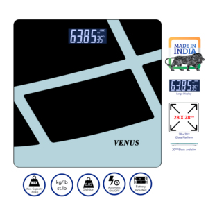 Balance de pesée personnelle numérique pour salle de bain, forme carrée, gris, grand écran LCD, alimentée par batterie, en verre trempé, durable et antidérapant. - Product Image 2