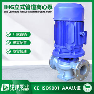 IHG Type <b>Single</b>-Stage <b>Single</b>-Suction Explosion-Proof Vertical Stainless Steel Centrifugal Pump Manufactured Premium Impellers - Product Image 3