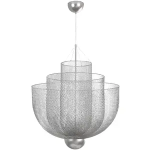 Modern Acrylic Led Adjustable 3 Rings Contemporary Hanging Pendant Lamp Lights Lighting Chandeliers