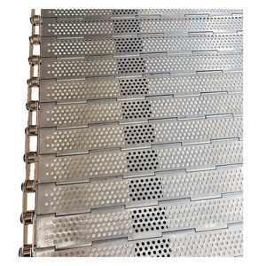 Gıda Konveyör Bandı 2mm Delik Çapı Sıhhi PVC Endüstriyel Yüksek Hızlı Hafif Hizmet Tipi Korozyona Dayanıklı - Product Image 3