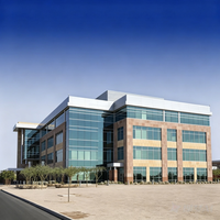 Edificio de Oficinas Comercial, Estructura de Acero Prefabricada, Moderna, de Gran Altura, con Paredes de Cristal