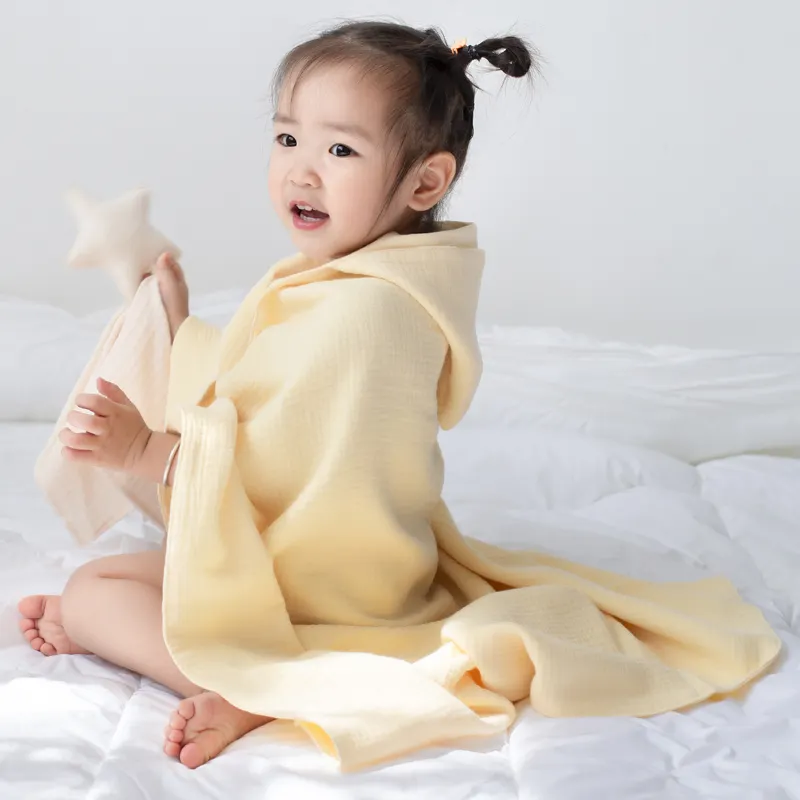 Hot Sale Cheap Wholesale Luxury Hooded Muslin 100% Cotton Microfiber kids Bath Towel