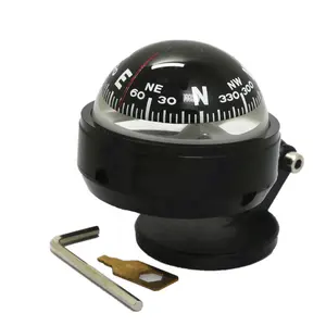 Boat Compass Vehicle Compass Navigation Direction Pointing Mini Guide Ball Suitable for CarTruck Boat or Cycling Travelling