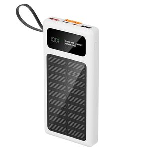 พาวเวอร์แบงค์พลังงานแสงอาทิตย์ความจุสูงรุ่นใหม่ปี 2026 ขนาด 20000 มิลลิแอมป์ชั่วโมง พร้อมสายชาร์จในตัว รองรับการชาร์จเร็ว 10000 มิลลิแอมป์ชั่วโมง - Product Image 4