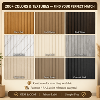 Panneaux muraux en PVC faciles à installer, texture bois naturel, résistants à l'humidité, ignifuges, anti-moisissures pour la décoration de la maison, des hôtels et des restaurants