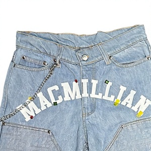 Shorts en jean pour homme Macmillian, taille haute, style cargo, déchirés, respirants, séchage rapide, imperméables, mode printemps-été - Product Image 2