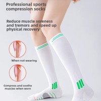 Chaussettes de compression en coton sans couture pour femmes - Fournisseur ODM - Chaussettes longues pour mollets pour usage sportif professionnel