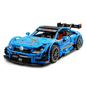 模具王13073 C63 1/8比例DIY组装应用遥控积木汽车玩具AMG跑车模型汽车砖玩具