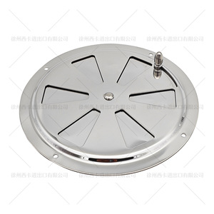 Panel de Ventilación Redondo de Acero Inoxidable 304 con Manija Excéntrica para Uso en Autocaravanas, Barcos y Vehículos - Product Image 3