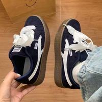 Chaussures de marche décontractées rétro coréennes pour femmes, respirantes, en tissu doux, antidérapantes, à lacets, tendance
