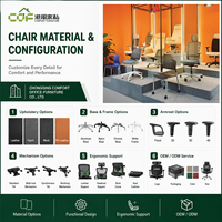 Silla de Oficina Ergonómica con Reposabrazos, Respaldo Sólido, Silla de Escritorio para Computadora, Silla de Oficina Moderna de Cuero