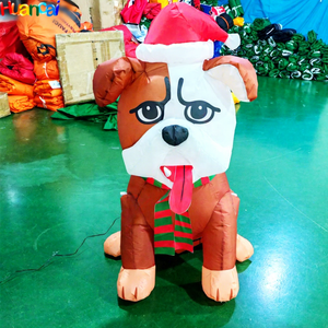 Nuevo Diseño <span class=keywords><strong>de</strong></span> Decoración Navideña Inflable, <span class=keywords><strong>Perros</strong></span> con Sombrero, Modelo <span class=keywords><strong>de</strong></span> Animales Inflables Personalizados para Publicidad, Arco Exterior para Eventos - Product Image 1