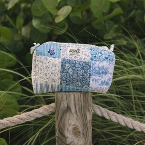 11 pouces doux coton Floral Design sac cosmétique luxe diamant motif maquillage sac femmes voyage fermeture éclair pochette sac - Product Image 2