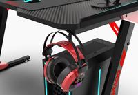 Vente en gros usine, Meilleures ventes : Bureau gaming réglable en hauteur, Table PC noire, Moderne, pour bureau à domicile et chambre