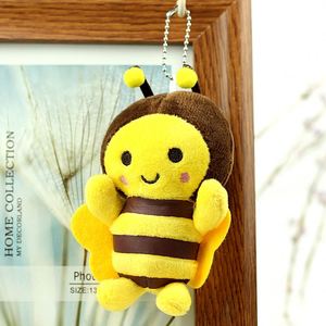 Wholesale 12cm Cute Yellow <b>Bee</b> Plush Keychain Small Animal Toy Pendant Children's Holiday <b>Gift</b> Bag Charm Bulk Orders - Product Image 6