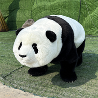 Robot Panda Animatronique de Simulation, Modèle de Panda en Peluche Électrique Marchant pour Parc d'Attractions et Centre Commercial