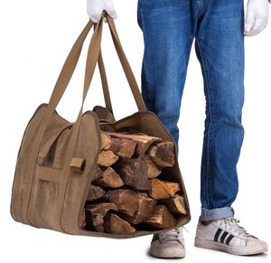 Échantillon Gratuit Panier à Feu en Feutre Pliable, Sac de Transport pour Bois de Cheminée, Porte-Bois, Rangement pour Journaux et Magazines, Panier à Linge - Product Image 3
