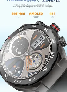 สมาร์ทวอทช์ขนาด 1.43 นิ้ว พร้อมซิมการ์ด กล้องคู่ ระบบ SOS GPS WIFI ติดตามการออกกำลังกายและการนอนหลับ รับสายโทรศัพท์ ควบคุมระยะไกล รองรับ Android และ <span class=keywords><strong>IOS</strong></span> - Product Image 5