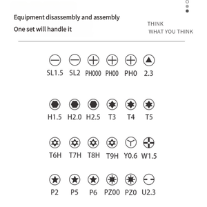 MYJ 10PCS <b>Drill</b> Bit Set Multi-specification CRV Screw Magnetic Handle <b>Mini</b> Screwdriver Household Repair Tool 24 in 1 Screwdriver - Product Image 6