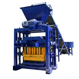 Machine à fabriquer des briques creuses en <span class=keywords><strong>béton</strong></span> QT4-35 à prix d'usine, machine manuelle à blocs de pavé avec moteur diesel, <span class=keywords><strong>moule</strong></span> de vibration 400*200*200mm - Product Image 1