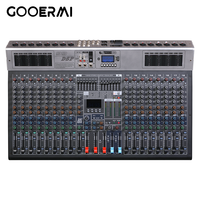Console de mixage professionnelle 18 canaux GBA-18 avec 99 DSP, alimentation fantôme 48V, effet répétition, lecture et enregistrement USB, mixeur audio Bluetooth