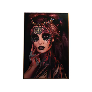 Cuadro de Pared al por Mayor de Fábrica, Hermosa Mujer, Pintura en Vidrio con Diamantes, Cuadros de Pared Grandes para Decoración del Hogar - Product Image 2